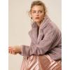 imageAllegra K Womens Winter Wedding Faux Fur Bolero Jacket Loose Formal Faux Fur CoatDusty Pink