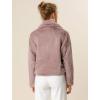 imageAllegra K Womens Winter Wedding Faux Fur Bolero Jacket Loose Formal Faux Fur CoatDusty Pink