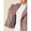 imageAllegra K Womens Winter Wedding Faux Fur Bolero Jacket Loose Formal Faux Fur CoatDusty Pink