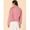 imageAllegra K Womens Winter Wedding Faux Fur Bolero Jacket Loose Formal Faux Fur CoatPink