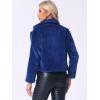 imageAllegra K Womens Winter Wedding Faux Fur Bolero Jacket Loose Formal Faux Fur CoatRoyal Blue