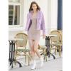 imageAllegra K Womens Winter Wedding Faux Fur Bolero Jacket Loose Formal Faux Fur CoatTaro Purple