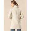 imageAllegra K Womens Winter Wrap Coat Turndwon Collar Long Sleeve Tie Belt Coat with PocketsCream White