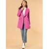 imageAllegra K Womens Winter Wrap Coat Turndwon Collar Long Sleeve Tie Belt Coat with PocketsFuchsia