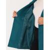 imageAllegra K Womens Winter Wrap Coat Turndwon Collar Long Sleeve Tie Belt Coat with PocketsPeacock Blue
