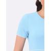 imageAllegra K Womens Work Sheath Dresses Crewneck Pencil Business Peplum DressSky Blue