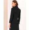 imageAllegra K Work Blazer for Womens Shawl Lapel Long Sleeve Pockets Office Suit Jacket BlazersBlack