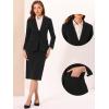 imageAllegra K Work Blazer for Womens Shawl Lapel Long Sleeve Pockets Office Suit Jacket BlazersBlack