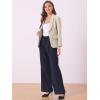 imageAllegra K Work Blazer for Womens Shawl Lapel Long Sleeve Pockets Office Suit Jacket BlazersKhaki