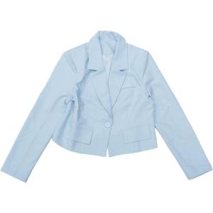 imageAllegra K Cropped Blazer for Women Notched Collar Long Sleeve Suit Jacket Business Casual BlazersLight Blue