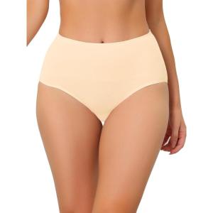 imageAllegra K Underwear for Women High Waist Shaping Tummy Control Panties Breathable Brief