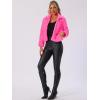 imageAllegra K Womens Faux Fur Fluffy Coat Collar 2025 Warm Winter Cropped JacketHot Pink
