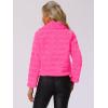 imageAllegra K Womens Faux Fur Fluffy Coat Collar 2025 Warm Winter Cropped JacketHot Pink