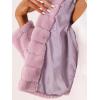 imageAllegra K Womens Faux Fur Fluffy Coat Collar 2025 Warm Winter Cropped JacketPink