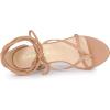 imageAllegra K Womens Flip Flops Chunky Heel Lace Up Heels Thong SandalsNude