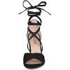 imageAllegra K Womens Heeled Lace up Black Sandals  75 M US