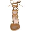 imageAllegra K Womens Heeled Lace up Brown Sandals  75 M US