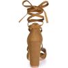 imageAllegra K Womens Heeled Lace up Brown Sandals  75 M US
