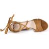 imageAllegra K Womens Heeled Lace up Brown Sandals  75 M US