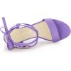 imageAllegra K Womens Lace Up Chunky Heels SandalsPurple