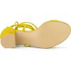 imageAllegra K Womens Lace Up Mid Chunky Heeled Yellow Sandals 10 M US