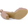 imageAllegra K Womens Lace Up Platform Heels Sandals Dust Pink Heels Sandals 9 M US