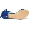 imageAllegra K Womens Open Toe Kitten Heel Lace Up Dress Royal Blue Sandals 10 M US
