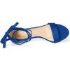 imageAllegra K Womens Open Toe Kitten Heel Lace Up Dress Royal Blue Sandals 85 M US