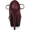 imageAllegra K Womens Platform Lace Up Round Toe Stiletto High Heel Ankle BootiesBurgundy