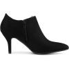imageAllegra K Womens Pointed Toe Bow Decor Stiletto Heel Ankle BootsBlack