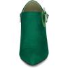 imageAllegra K Womens Pointed Toe Bow Decor Stiletto Heel Ankle BootsEmerald Green