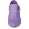 imageAllegra K Womens Pointed Toe Bow Decor Stiletto Heel Ankle BootsPurple