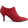 imageAllegra K Womens Pointed Toe Bow Decor Stiletto Heel Ankle BootsRed