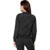 imageAllegra K Womens Quilted Zip Up Raglan Long Sleeve Bomber JacketBlack