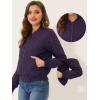 imageAllegra K Womens Quilted Zip Up Raglan Long Sleeve Bomber JacketDark Purple