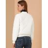 imageAllegra K Womens Quilted Zip Up Raglan Long Sleeve Bomber JacketWhite