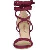 imageAllegra K Womens Strappy Lace Up Chunky High Heels Burgundy Heels Sandals 65 M US