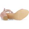 imageAllegra K Womens Strappy Lace Up Chunky High Heels Dust Pink Heels Sandals 9 M US
