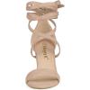 imageAllegra K Womens Strappy Lace Up Chunky High Heels Nude Heels Sandals 9 M US