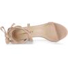 imageAllegra K Womens Strappy Lace Up Chunky High Heels Nude Heels Sandals 9 M US