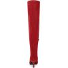 imageAllegra K Womens Thigh High Boots Lace Up Stiletto Heel Over Knee High BootsRed