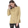 imageAllegra K Womens Utility Jacket Zip Up Drawstring Waist Snap Buttons Lightweight Anorak Jackets with PocketsCamel