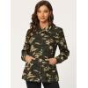 imageAllegra K Womens Utility Jacket Zip Up Drawstring Waist Snap Buttons Lightweight Anorak Jackets with PocketsCamouflage