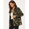 imageAllegra K Womens Utility Jacket Zip Up Drawstring Waist Snap Buttons Lightweight Anorak Jackets with PocketsCamouflage