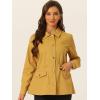 imageAllegra K Womens Utility Jacket Zip Up Drawstring Waist Snap Buttons Lightweight Anorak Jackets with PocketsGinger