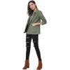 imageAllegra K Womens Utility Jacket Zip Up Drawstring Waist Snap Buttons Lightweight Anorak Jackets with PocketsGreen