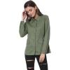 imageAllegra K Womens Utility Jacket Zip Up Drawstring Waist Snap Buttons Lightweight Anorak Jackets with PocketsGreen