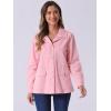 imageAllegra K Womens Utility Jacket Zip Up Drawstring Waist Snap Buttons Lightweight Anorak Jackets with PocketsPink