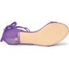 imageAllegra K Womens Women Open Toe Kitten Heel Lace Up Dress Sandals Purple 9