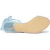 imageAllegra K Womens Women Open Toe Kitten Heel Lace Up Dress Sandals Sky Blue 6